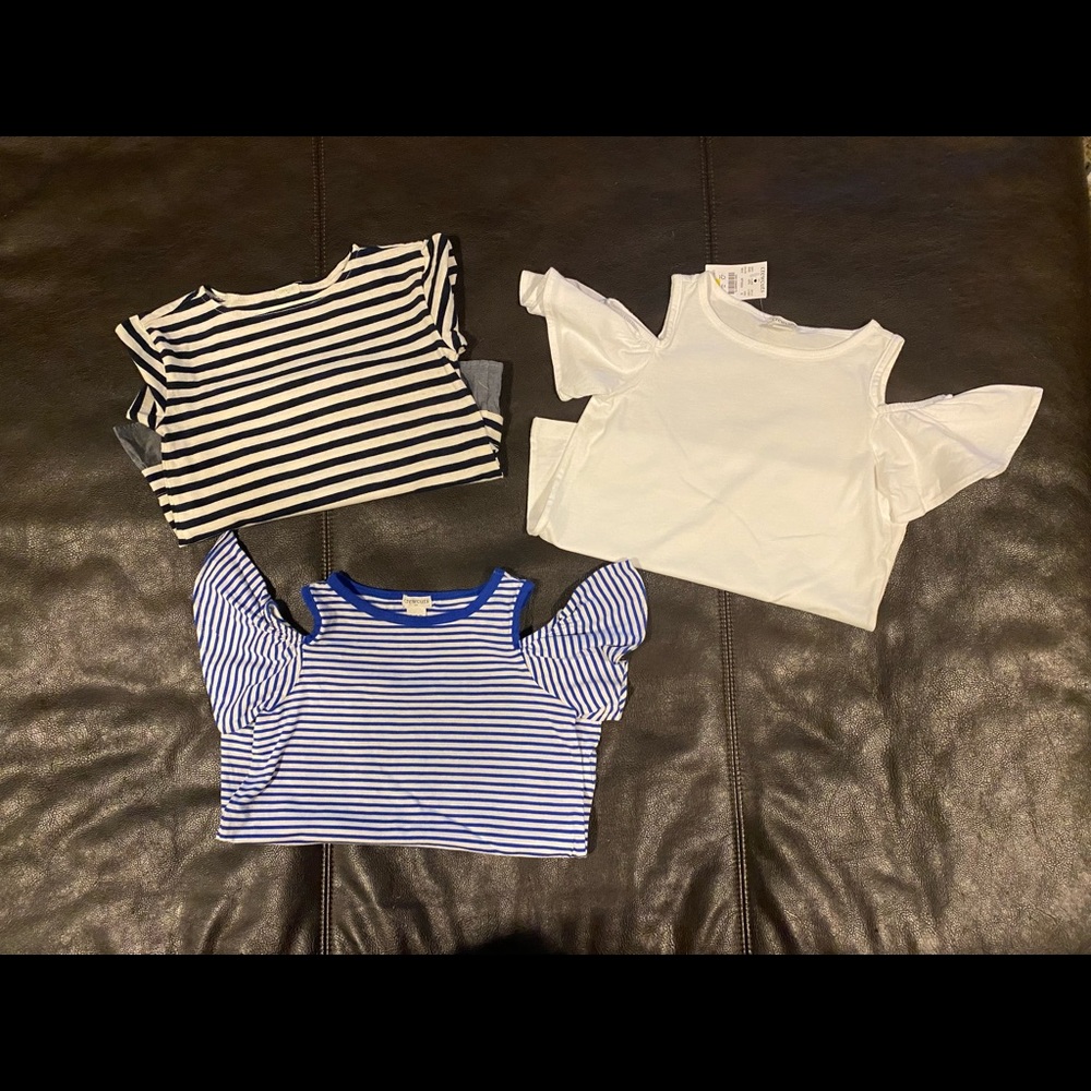 Bundle of 3 J Crew Girls tops size 6/7